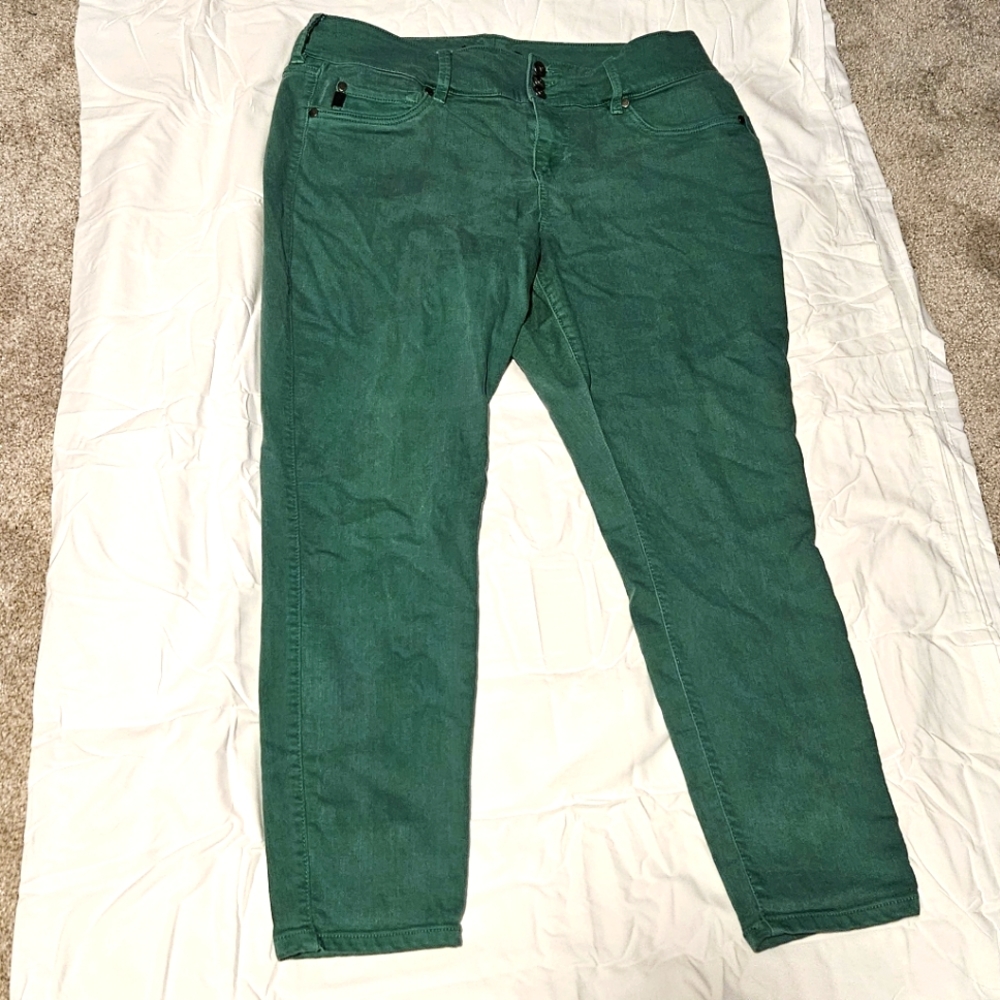 Torrid Green Super Stretch Jeggings Size 14